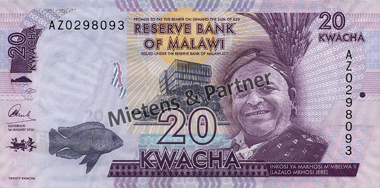 Malawi (Republik) 20 Kwacha (50360)