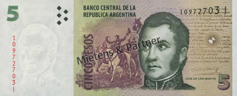 Argentinien (Republik) 5 Pesos (43601)