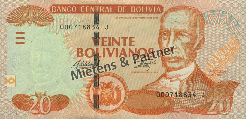 Bolivien (Republik) 20 Bolivianos (43615)