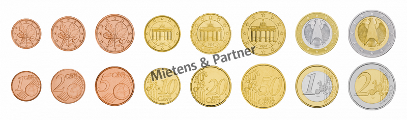 Deutschland (Bundesrepublik) 1, 2, 5, 10, 20, 50 Euro Cent, 1, 2 Euro (06481)