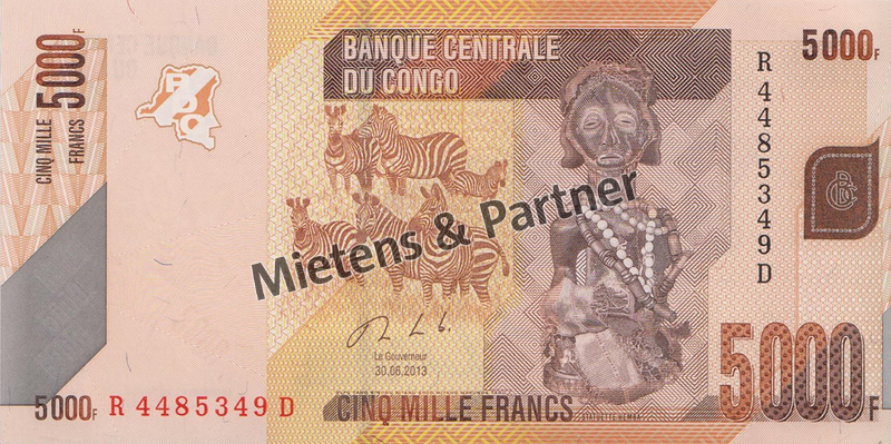 Kongo (Demokratische Republik) 5.000 Francs (40227)