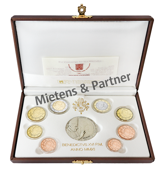 Vatikanstadt (Absolute Wahlmonarchie) 1, 2, 5, 10, 20, 50 Euro Cent, 1, 2 Euro (54750)