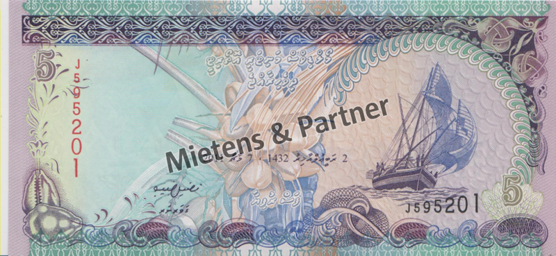 Malediven (Republik) 5 Rufiyaa (34510)