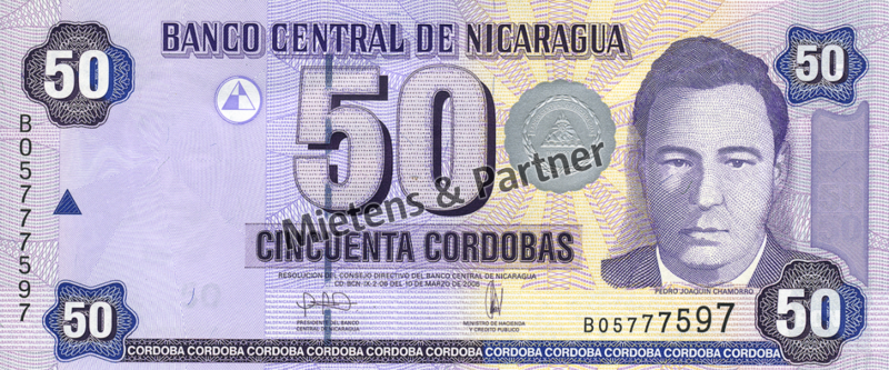 Nicaragua (Republik) 50 Cordobas (04243)
