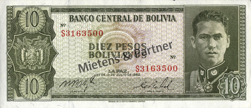 Bolivien (Republik) 10 Pesos Bolivianos (48075)