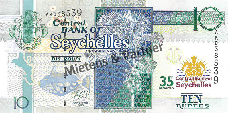Seychellen (Republik) 10 Rupees (50875)