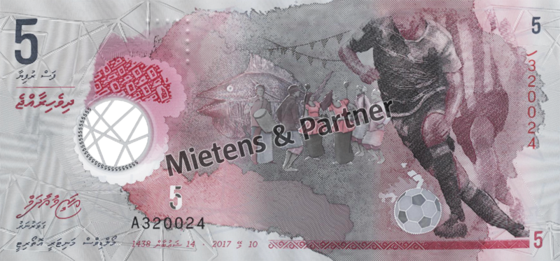 Malediven (Republik) 5 Rufiyaa (50146)