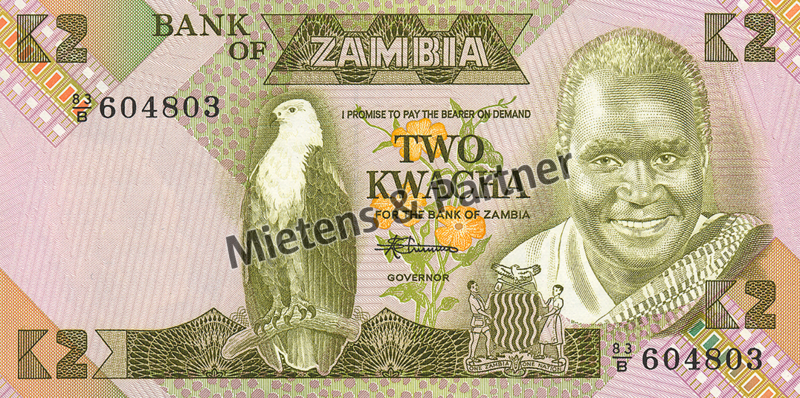 Sambia (Zweite Republik) 2 Kwacha (03774)