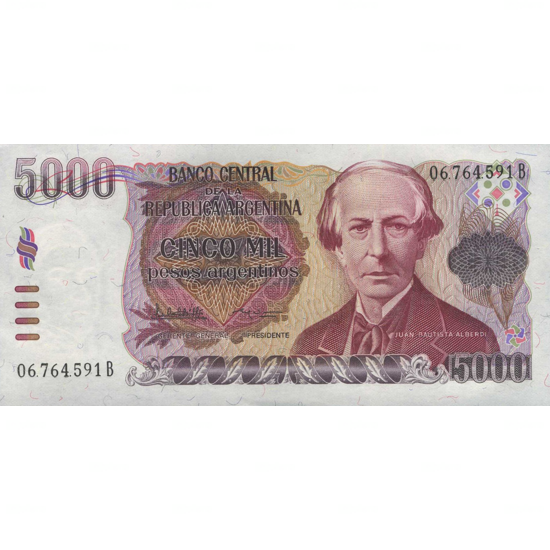 Argentinien (Republik) 5.000 Pesos Argentinos (44782)