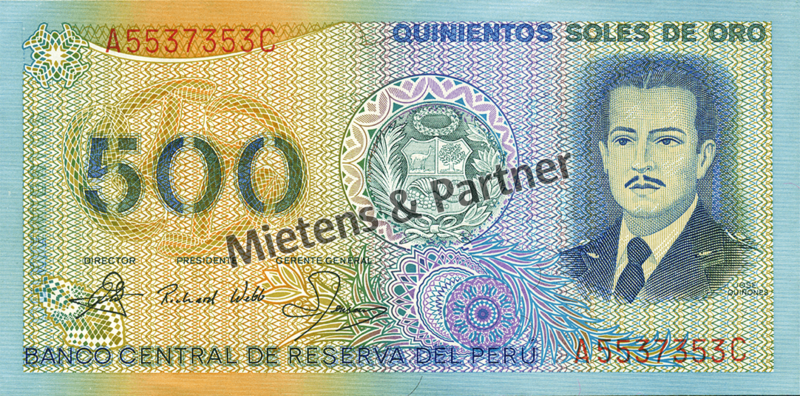 Peru (Republik) 500 Soles de Oro (25795)
