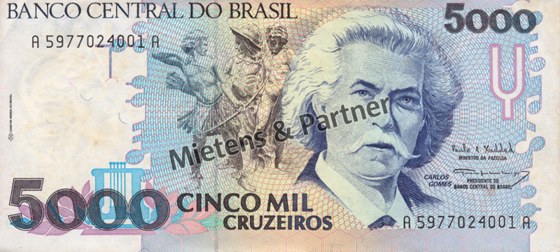 Brasilien (Bundesrepublik) 5.000 Cruzeiros (04727)