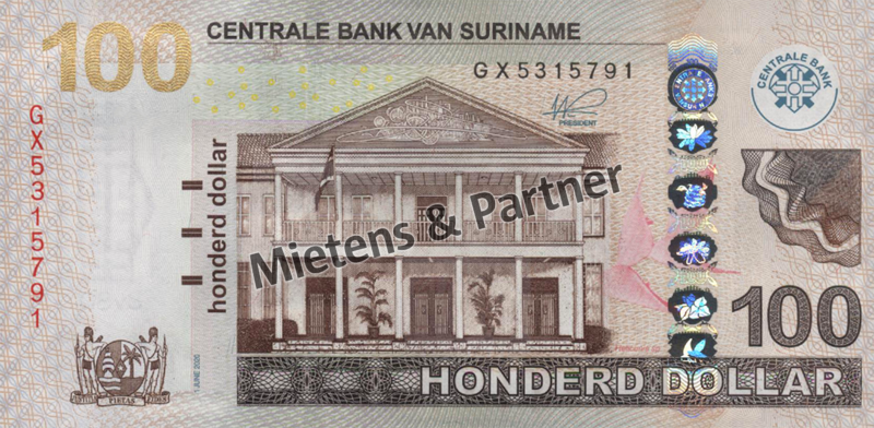 Suriname (Republik) 100 Dollar (62097)