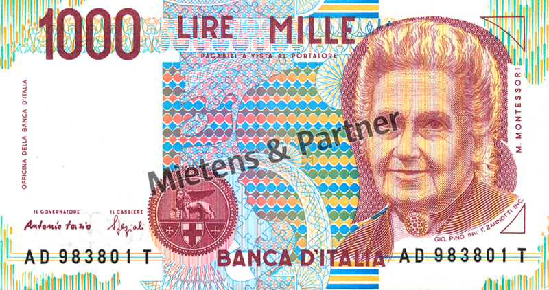 Italien (Parlamentarische Republik) 1.000 Lire (02348)
