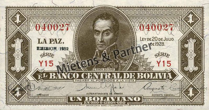 Bolivien (Republik) 1 Boliviano (66716)