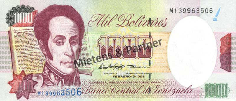 Venezuela (Republik) 1.000 Bolivares (04596) - 1
