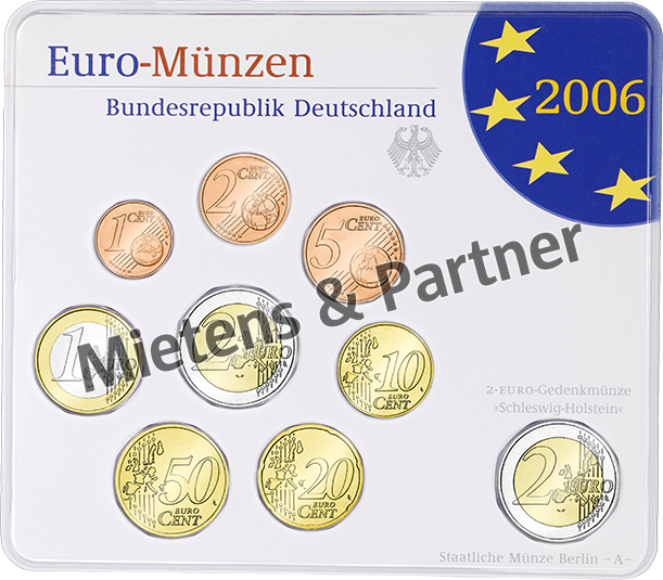 Deutschland (Bundesrepublik) 1, 2, 5, 10, 20, 50 Euro Cent, 1, 2, 2 Euro (61657)