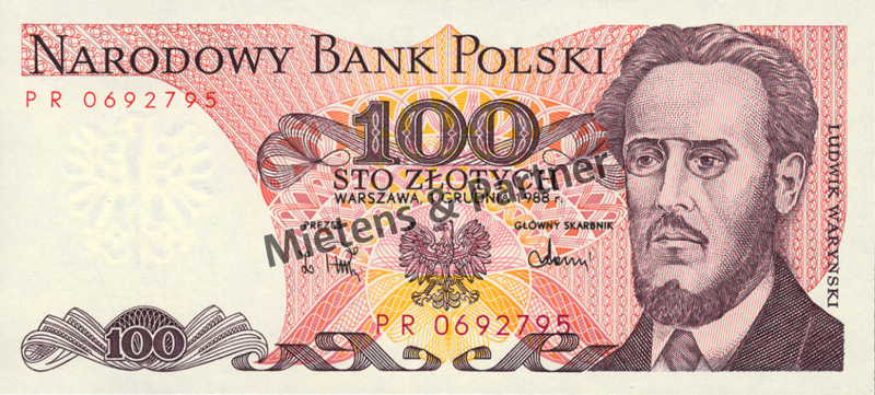Polen (Volksrepublik) 100 Zlotych (02528)