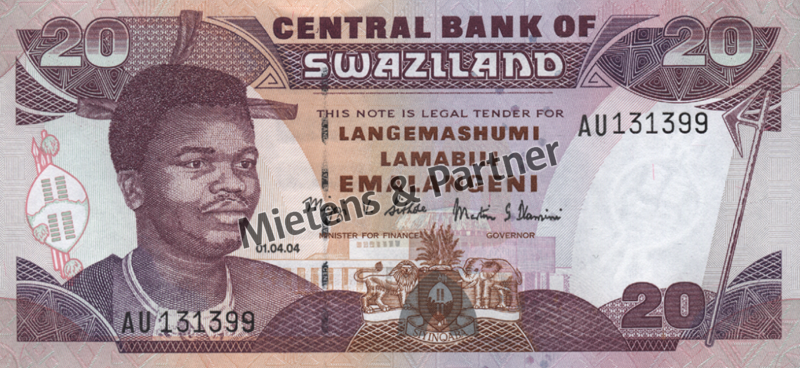 Swasiland (Königreich) 20 Emalangeni (03942)