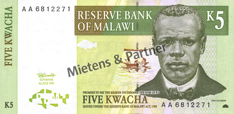 Malawi (Republik) 5 Kwacha (03879)
