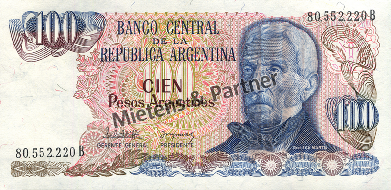 Argentinien (Republik) 100 Pesos Argentinos (29816)