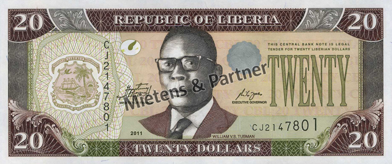 Liberia (Republik) 20 Dollars (33211)