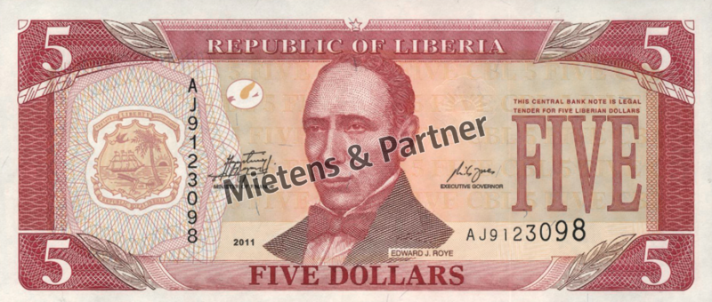 Liberia (Republik) 5 Dollars (52937)