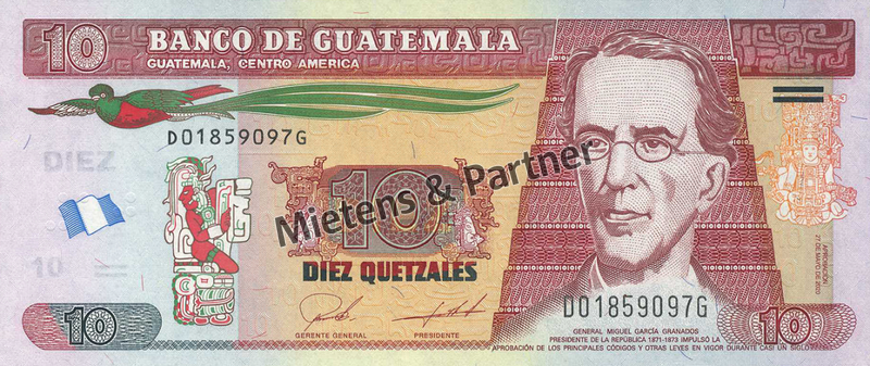 Guatemala (Republik) 10 Quetzales (67890)