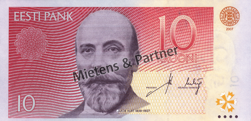 Estland (Parlamentarische Republik) 10 Krooni (02504)