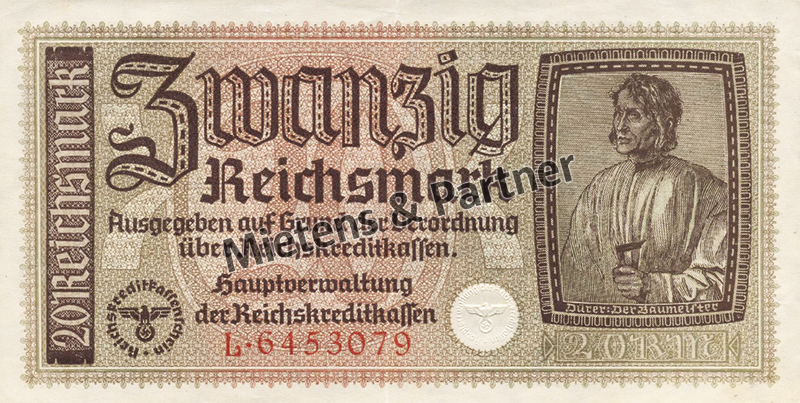 Deutschland (Drittes Reich) 20 Reichsmark (62104)