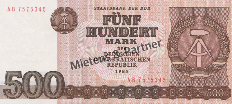 Deutschland  (Demokratische Republik) 500 Mark (25238)