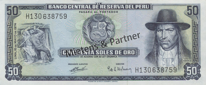 Peru (Republik) 50 Soles de Oro (58560)