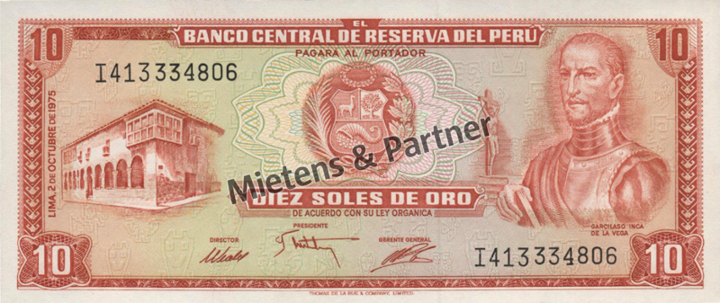 Peru (Republik) 10 Soles de Oro (54140)