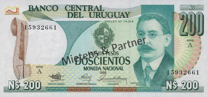 Uruguay (Republik) 200 Nuevos Pesos (65272)
