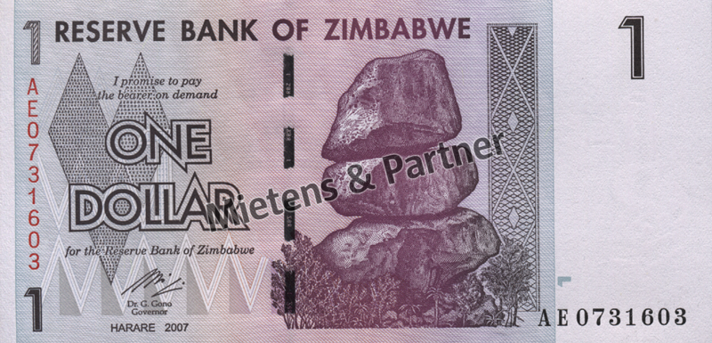 Simbabwe (Republik) 1 Dollar (03819)