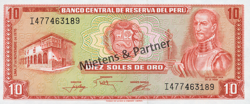 Peru (Republik) 10 Soles de Oro (04672)