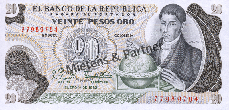 Kolumbien (Republik) 20 Pesos Oro (04540)