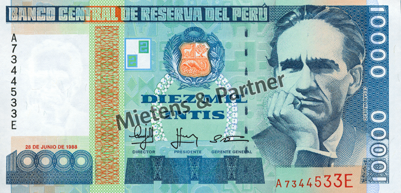 Peru (Republik) 10.000 Intis (04688)