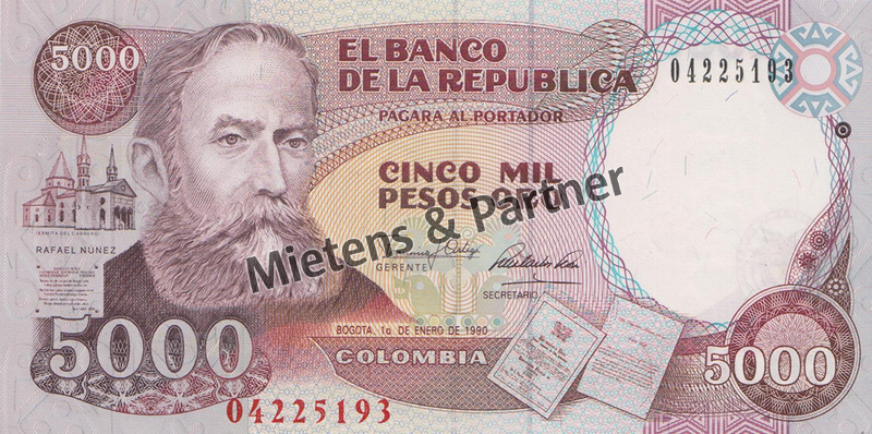 Kolumbien (Republik) 5.000 Pesos Oro (40973)