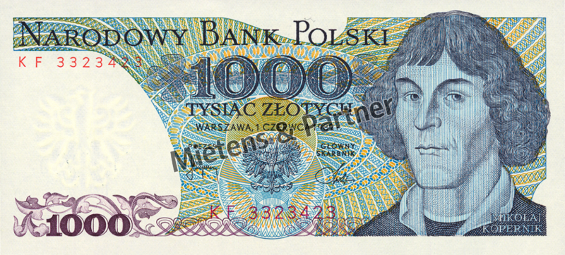Polen (Volksrepublik) 1.000 Zlotych (02537)