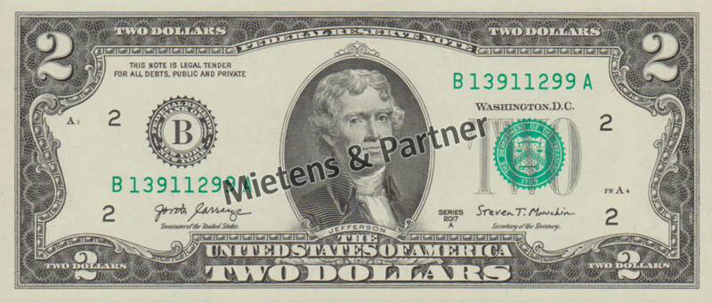 Vereinigte Staaten von Amerika (Präsidiale Bundesrepublik) 2 Dollars (60679)