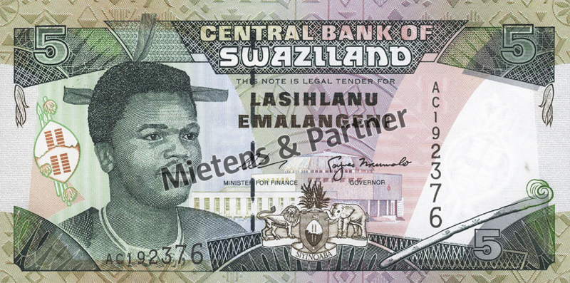 Swasiland (Königreich) 5 Emalangeni (03932)