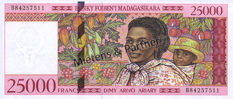 Madagaskar (Republik) 25.000 Francs (03738)