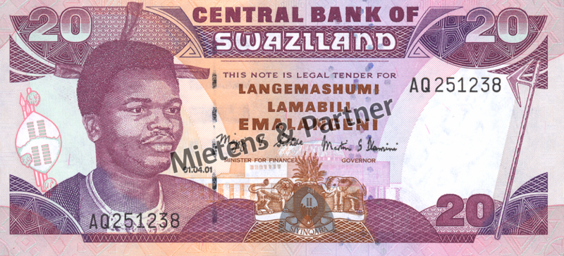 Swasiland (Königreich) 20 Emalangeni (03936)