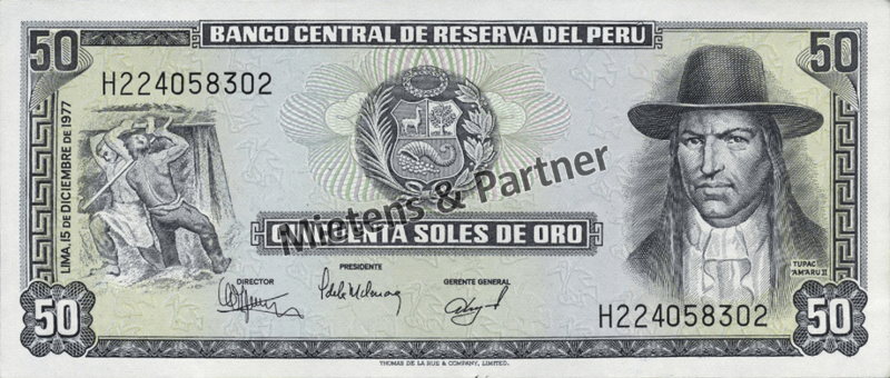 Peru (Republik) 50 Soles de Oro (45994)