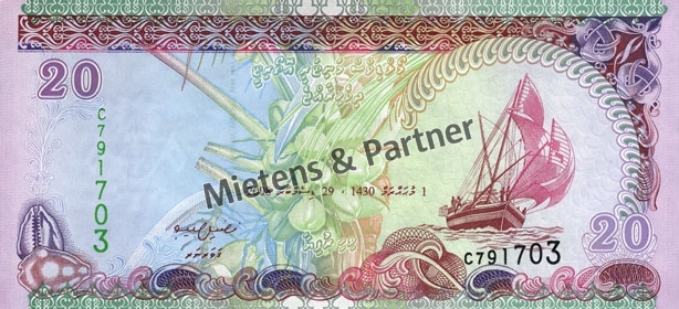 Malediven (Republik) 20 Rufiyaa (05136)