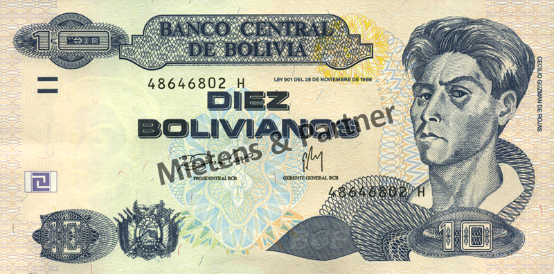 Bolivien (Republik) 10 Bolivianos (25698)