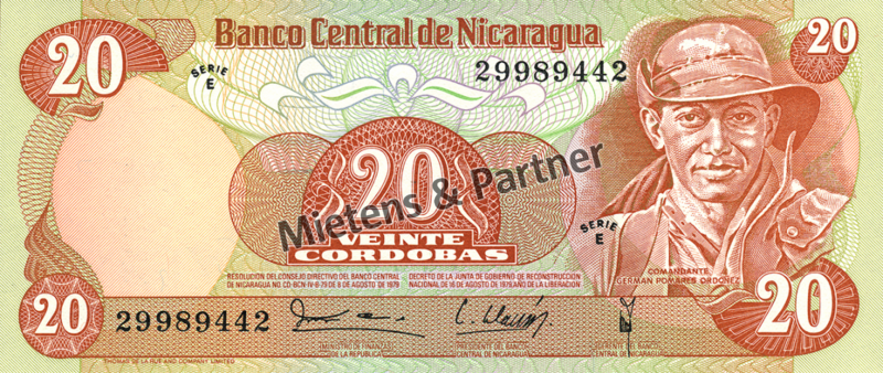 Nicaragua (Republik) 20 Cordobas (04247)
