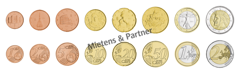 Italien (Parlamentarische Republik) 1, 2, 5, 10, 20, 50 Euro Cent, 1, 2 Euro (06911)