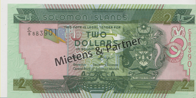 Salomonen (Konstitutionelle Monarchie) 2 Dollars (34204)