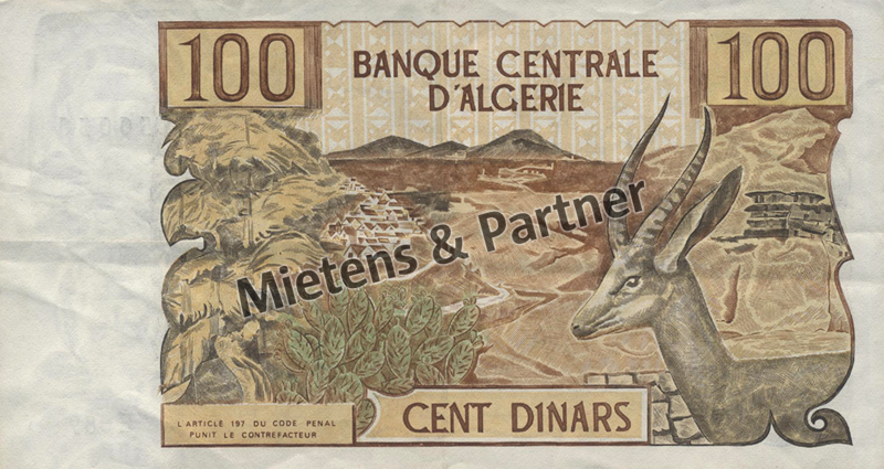 Algerien (Demokratische Volksrepublik) 100 Dinars (62350) - 2